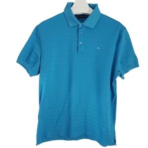 J.LINDEBERG Slim Golf Polo Blue XL | Premium Cotton